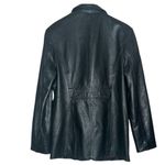 wilson's leather Wilsons Black Genuine Leather Blazer Button Jacket Sport Coat Vintage Y2K Medium Photo 8