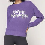 Spiritual Gangster  Create Kindness Purple Crew Neck Sweatshirt, Medium Photo 0
