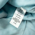 Casual Corner Vintage Pastel Blue Embossed Floral Button Photo 13