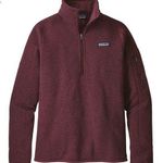 Patagonia BURGUND MAROON WOMENS 1/4 ZIP BETTER SWEATER FLEECE XS Photo 0