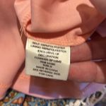 LOVE, FIRE STRAPLESS PINK PAISLEY MAXI DRESS ELASTIC TOP PEEP HOLE ON BACK CUTE Photo 9