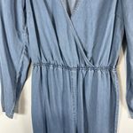 Lovers + Friends Jumpsuit Size S Blue Chambray Denim Long Sleeve Boho Chic Photo 5