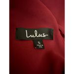 Lulus  Red Sleeveless Racerback Deep V-Neck Faux Wrap Tank Bodysuit Top Size S Photo 2