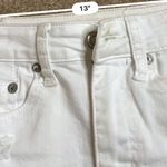 American Eagle  White Denim Mini Distressed Skirt  Photo 3