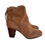 Vionic NEW Ronnie Brown Suede Zip Heel Lace Up Ankle Booties 9.5 Classic Dressy Photo 1