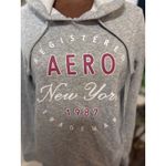 Aeropostale  Heather‎ Gray Hoodie Sweatshirt New York 1987 Graphic Pullover Photo 1