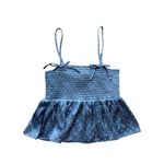 American Eagle  Outfitters Polka Dot Bow Babydoll Satin Tank Top Size XS Photo 4