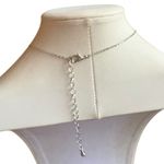 Swarovski Crystal Silver Tone Necklace with Crystal Pendant Photo 2