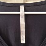 Lululemon Knot A Problem Long Sleeve Shirt Size 12 Black Pima Cotton Photo 3