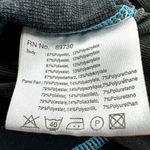 Mizuno Breath Thermo Base Layer Crew Neck Colorblock Black Alaskan Blue Large Photo 4