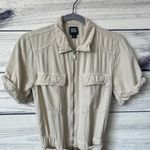 Urban Outfitters BDG Cream Short Sleeve Utility Jumpsuit Photo 3