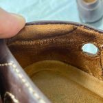 Auditions Vintage Dark Brown Leather Platform Cutout Loafer Sandals Size US 8.5 Photo 6