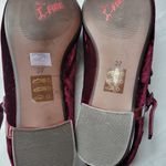 Miss L Fire Floral Velvet Embroidered Burgundy Mary Jane Shoes Size 6.5 Photo 4