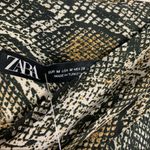 ZARA skorts ties on waist snake print women’s Size Medium Photo 3