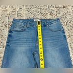 OAT NEW YORK mid rise straight leg jeans size 8/29 raw hem ankle length Blue Photo 6