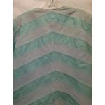 JDS COLLECTION Green Leather Chevron Pattern Jacket Photo 15