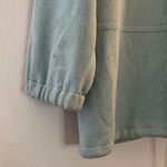 St. John Sport Sweater Light Blue Full Zip Hooded Santana Knit Sweater Sz S GUC Photo 8