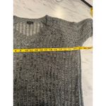 Sen Open Knit Sweater Gray V Neck Oversized Long Sleeve Asym Hem Size Wabi Sabi Photo 2