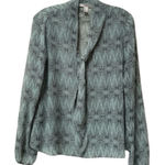 Forever 21 Butterfly Sheer Tie-Front Blouse Medium Photo 0