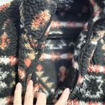 Love Tree Womens L Sherpa Aztec Print Zip Up Teddy Jacket Fuzzy Cozy Soft Comfy Photo 2