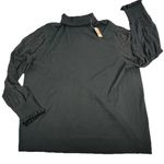Loft  Turtleneck Mixed Media Sweater Plus Size 24/26 Color Black NWT Was $69.50 Photo 0