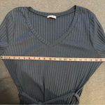 Pink Lily  blue long sleeve ribbed dress size 2XL Photo 3