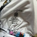 Swiminista x JPH Sexy Bikini Top Art Toss Print White Size M Photo 11