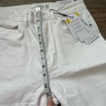 Stradivarius  women’s high waist white ankle mom jeans size 4 Photo 8