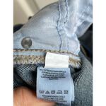 Free People High Rise Clean Girlfriend Raw Hem Crop Jeans (Dark Wash) - 25 Photo 7