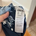 ASOS  Pastel Blue & Navy Chinoiserie Floral Romper Photo 4