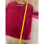 Rails  Beaux Button-front Peplum Top In Rouge Offset Dot Women’s size Small Photo 10