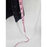 Wrangler  Western Shirt Womens Medium Black Pink Cross Stitch Embroidered Snap Photo 6