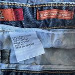 Mudd Vintage 90s Y2K  Denim Jean‎ Mini Skirt Size 13 Raw Hem Fading Photo 4