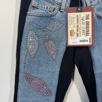 Bejeweled By Susan Fixel Women S Limited Edition Flower Capri Sweatpant Y2K NWT Blue Photo 7