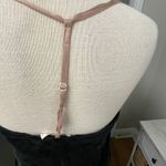 Lunya Intimates Washable Silk Midi Dress Nightgown Size XS Black Blush T Back Photo 3