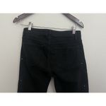 Zadig & Voltaire Brockenbow Zadig Voltaire Ritz Jeans Embellished Floral Black Distressed Size 26 Photo 5