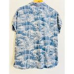 Tommy Bahama  Women’s Tencel Hawaiian Tropical Button-Down Shirt Blue Palm Small Photo 3