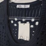 ZARA MIXED CROCHET KNIT VEST size S Photo 5