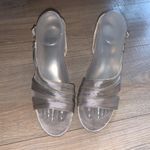 Mootsies Tootsies  MojayQuank metallic silver satin strappy wedding formal heels Photo 2