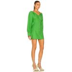 Nanushka Alyssa Dress in Green Womens Shirtdress Mini Photo 3
