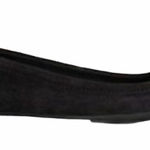 Ann Taylor EUC glitter suede black flats sz 7.5 Photo 0