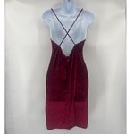 Papaya Y2K Velvet Lace Slip Dress Sz L USA Clubwear Strappy Coquette Whimsigoth Photo 5