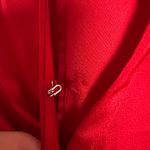 Marissa Webb Red Satin Long Sleeve Tie Front Mini Dress Size 6 Photo 13