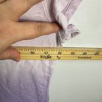 Earth Yoga Womens Tee XL Purple Graphic V Neck Organic Cotton Ombré Soft Boho Photo 5