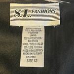 SL Fashions Women's Black White Floral Cowl Neck Sleeveless Midi Dress Size 12 Photo 4