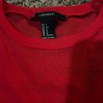 Forever 21 Sheer red top Photo 2