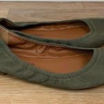 Lucky Brand  Emmie Green Leather Faux Snake Skin Embossed Ballet Flats Photo 1