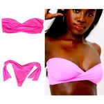 frankie's bikinis  Margot Hot Pink Bikini Set Top and Bottom Size Medium Photo 1