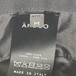 ARDEO Studios Italy Straw Metallic Boater Hat Medium Wide Brim Paper Silk Lined Photo 6