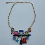 New three enamel owls on a branch fashion necklace Photo 6
